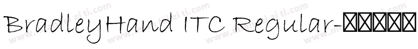 BradleyHand ITC Regular字体转换